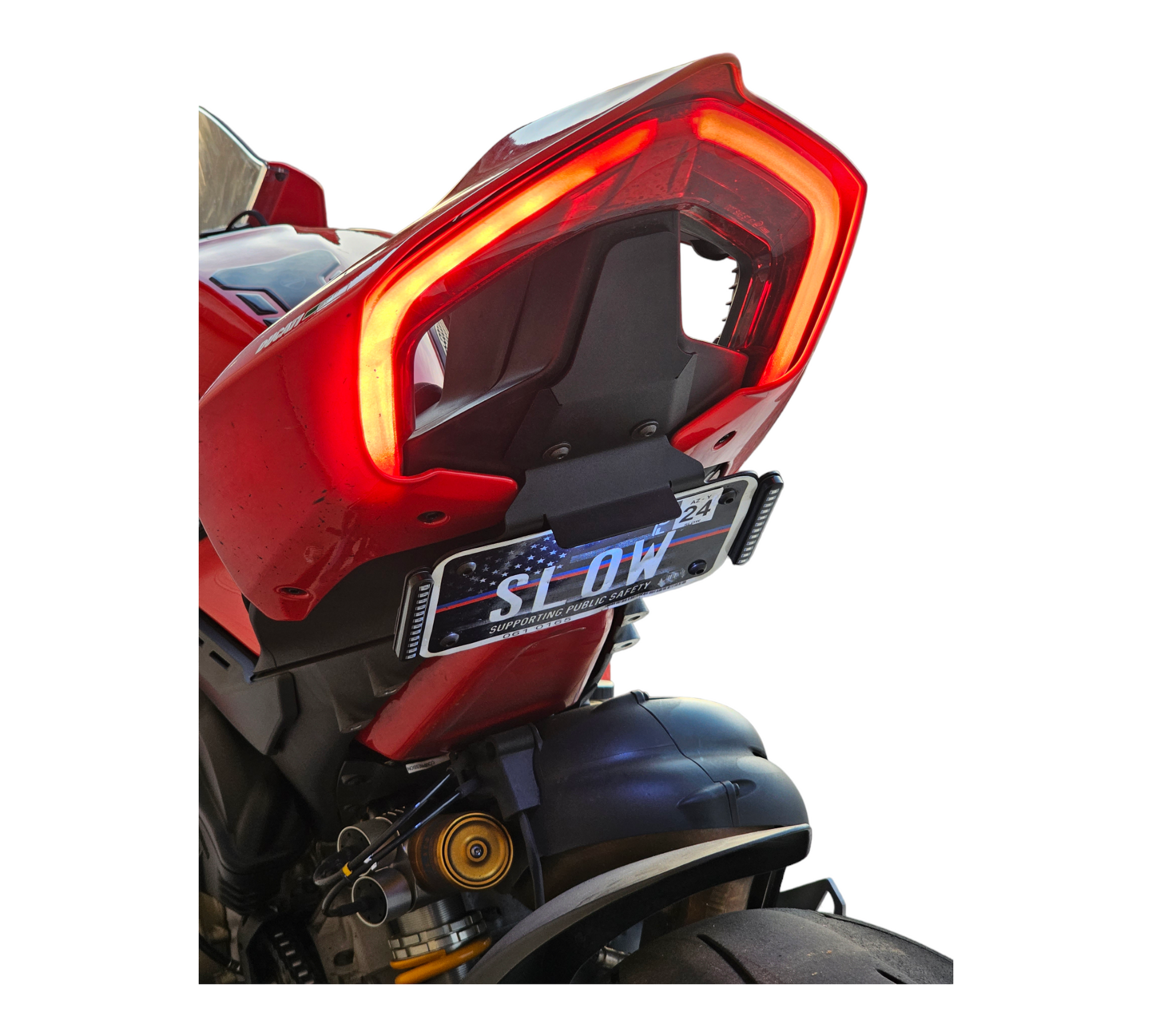 Ducati V4S tail fender eliminator