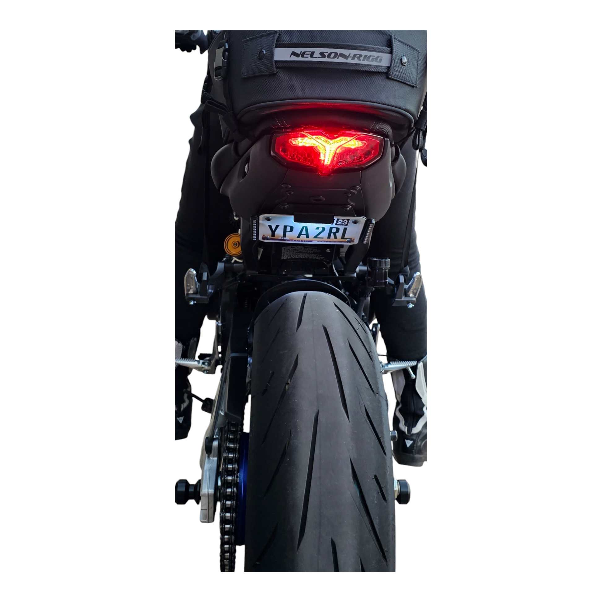 Yamaha MT09 fender eliminator white background