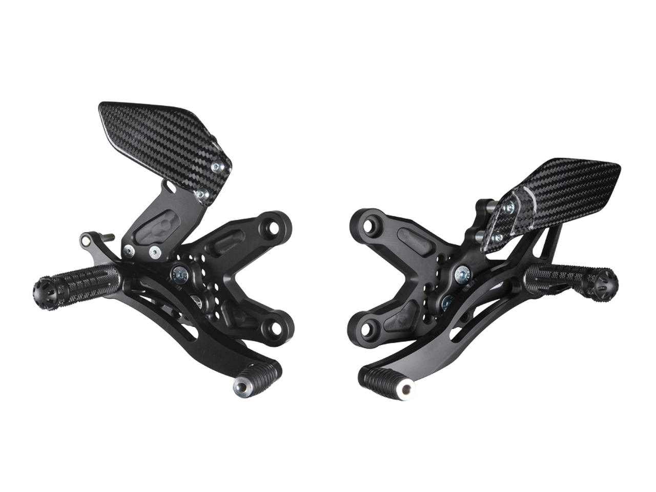 Bonamici Rearsets for BMW S1000RR (08-14) w/ Carbon Fiber Heel Plates