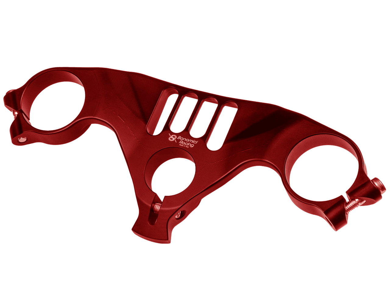 Bonamici Triple Tree Clamp Ducati Panigale V2 (Red) (-2024) (SingleArm Rear)