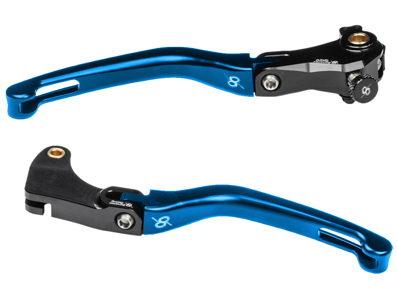 Bonamici Yamaha MT-09 Folding Levers (21-23) (Black/Blue)