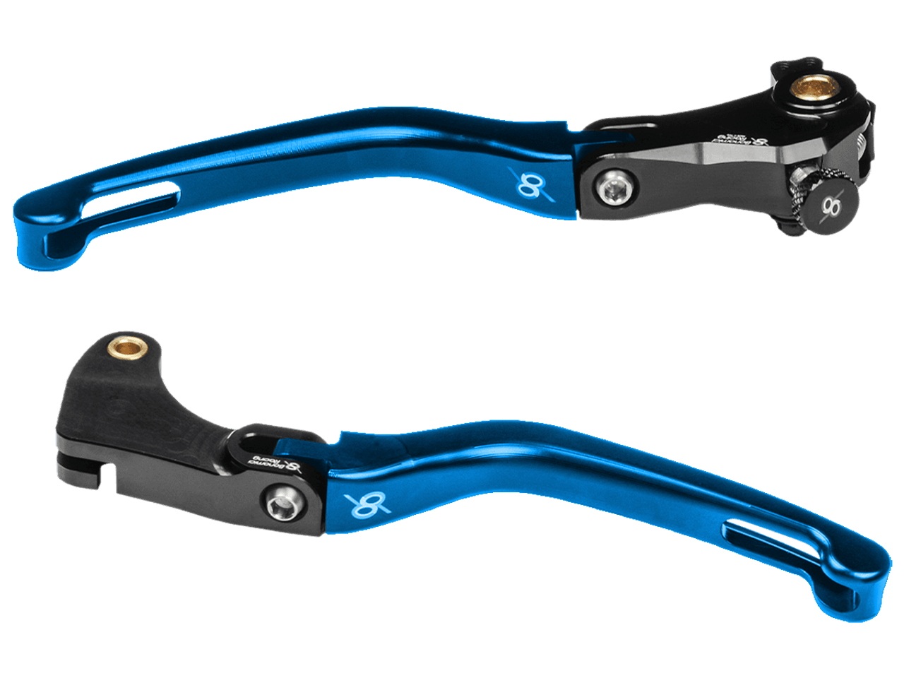 Bonamici Yamaha R1 Folding Levers (2015+) (Black/Blue)