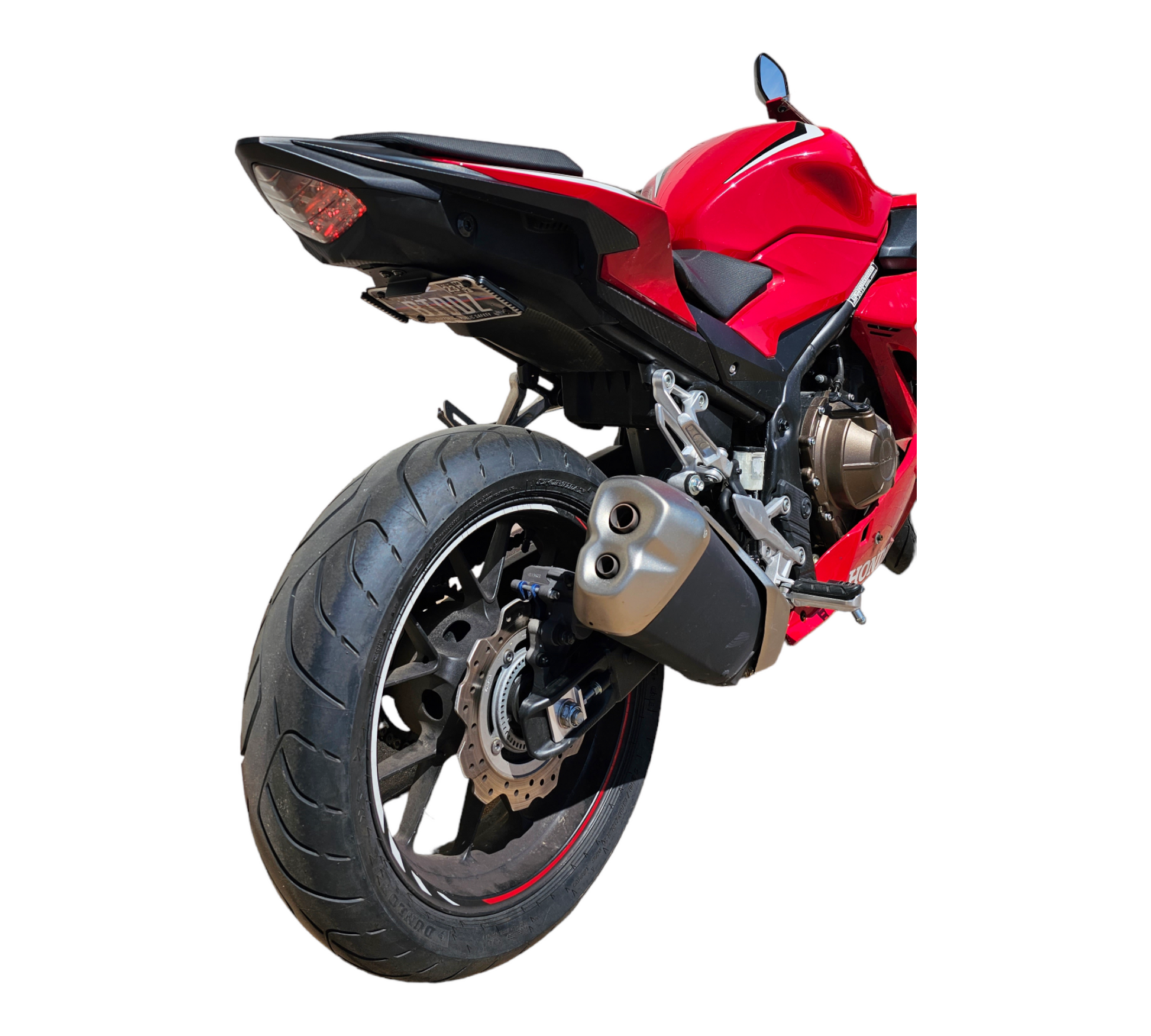 Honda CBR500R tail tidy white background