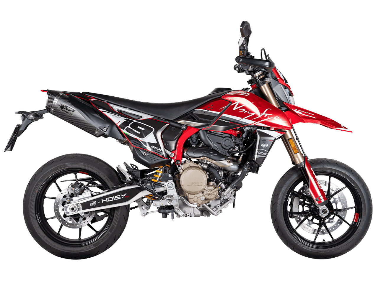 Spark Ducati Hypermotard 698 "Double Force Evo Carbon" Slip-On Exhaust