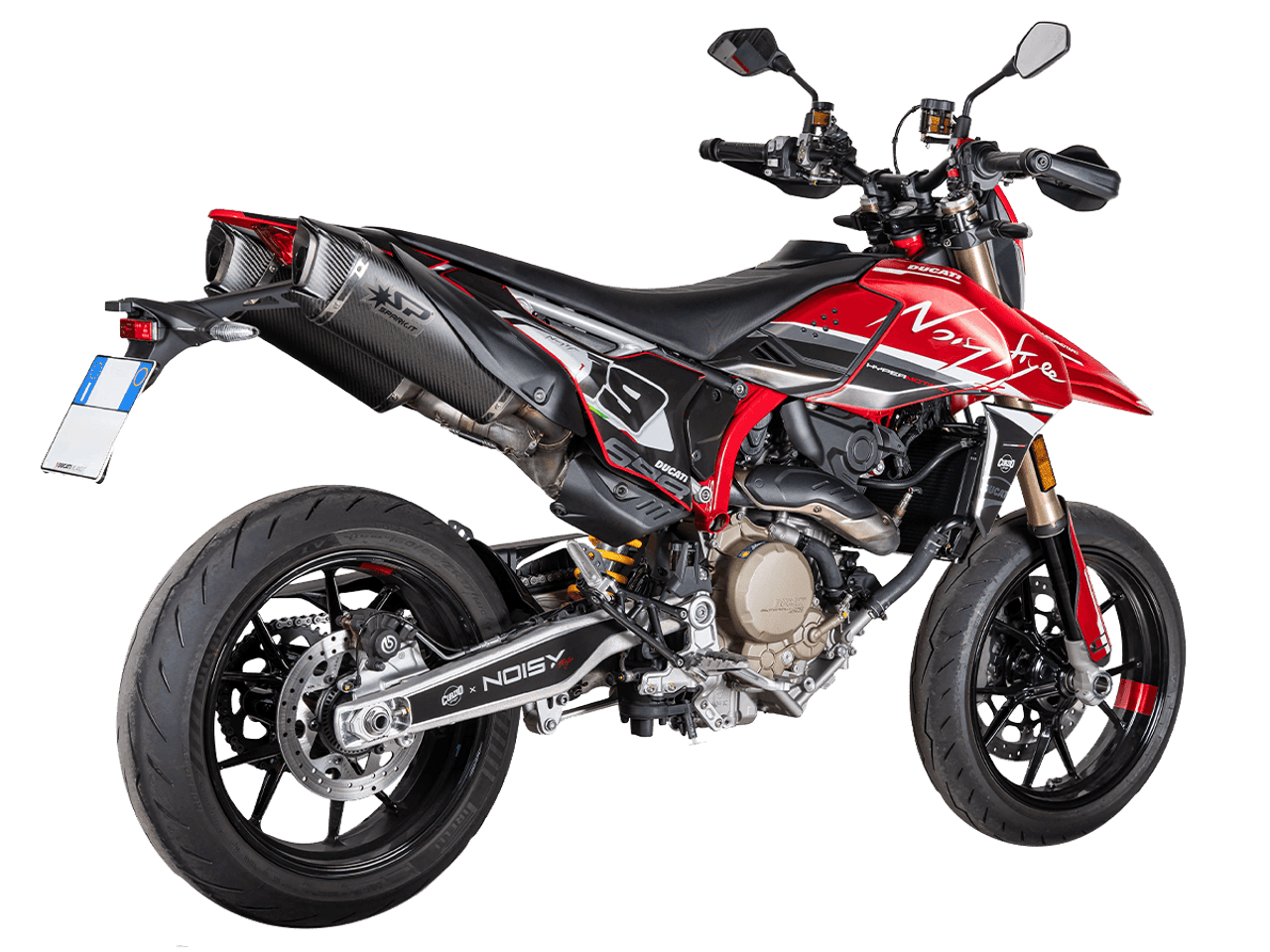 Spark Ducati Hypermotard 698 "Double Force Evo Carbon" Slip-On Exhaust