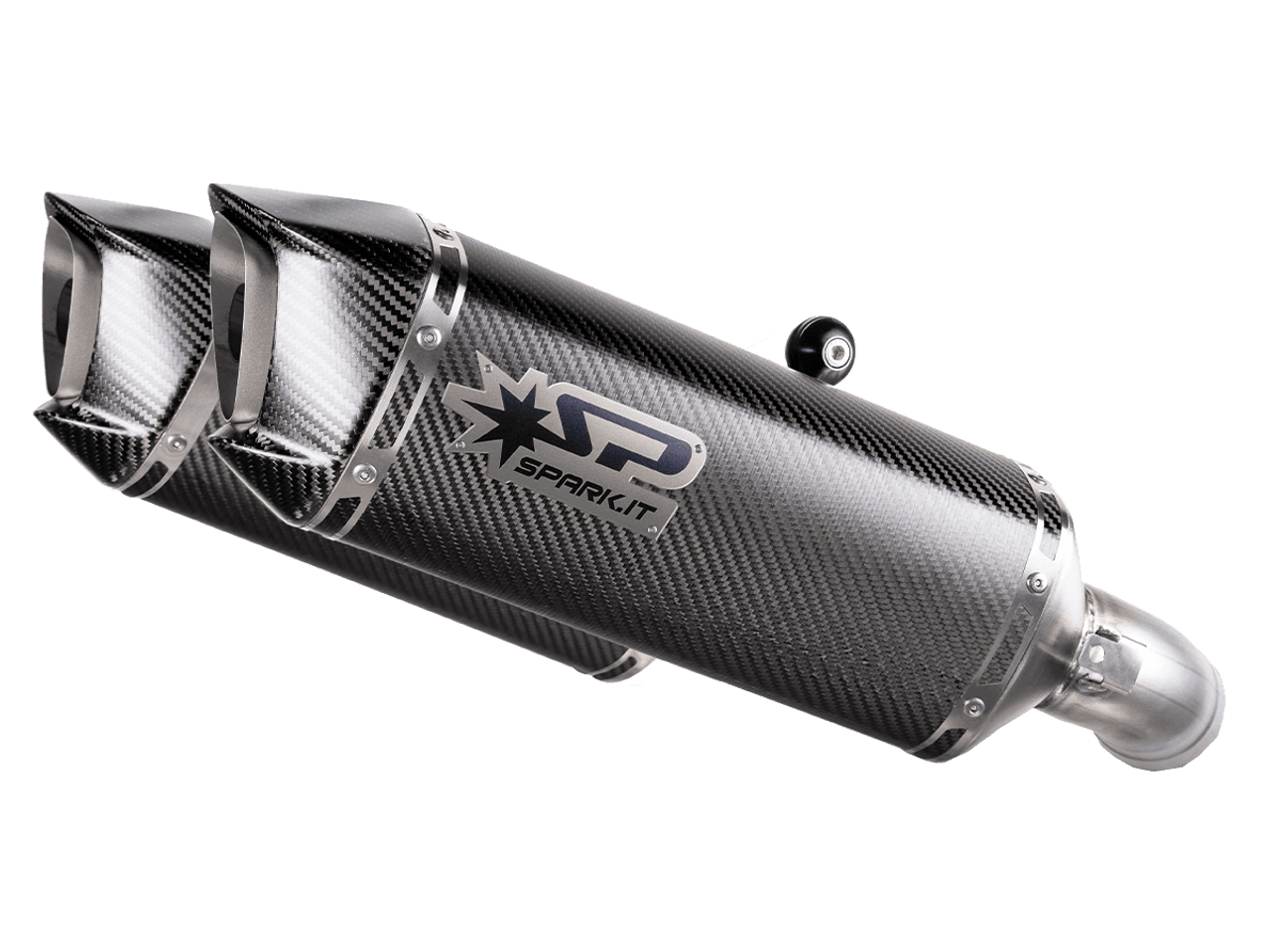 Spark Ducati Hypermotard 698 "Double Force Evo Carbon" Slip-On Exhaust