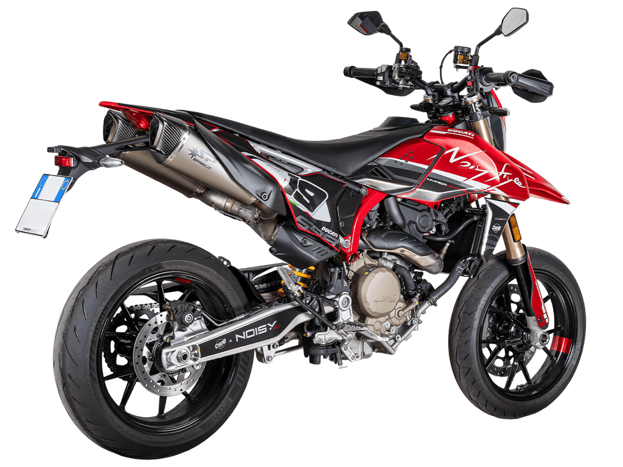 Spark Ducati Hypermotard 698 "Double Konix Evo" Slip-On Exhaust