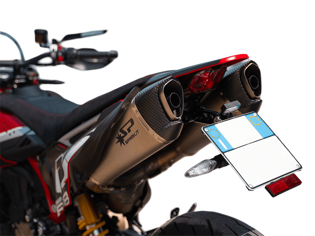 Spark Ducati Hypermotard 698 "Double Konix Evo" Slip-On Exhaust