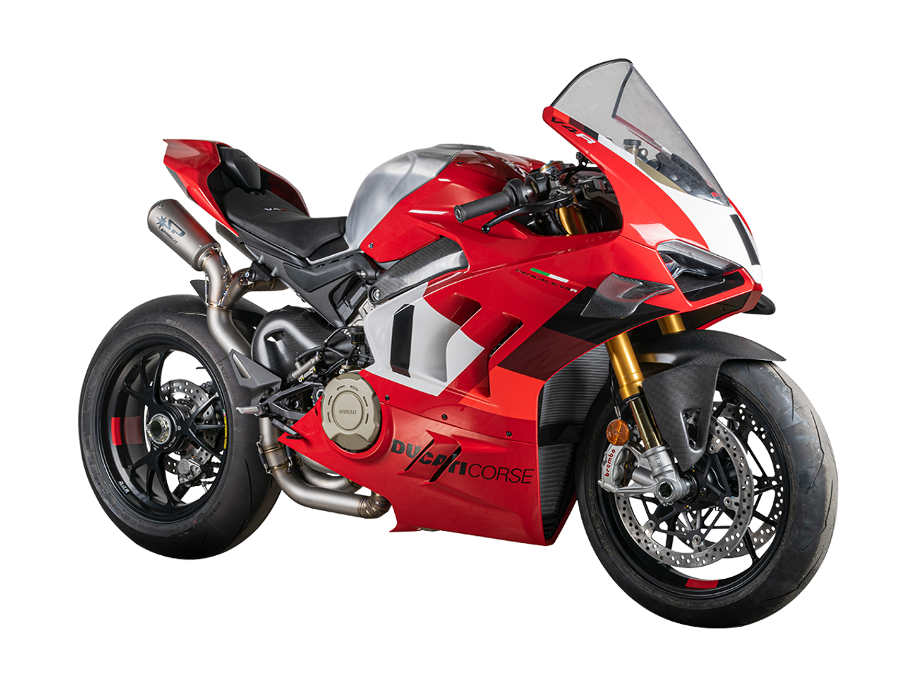 Spark Ducati Panigale V4 S/R Streetfighter "Double GP" Titanium Semi-Full Exhaust System (SingleArm Rear)
