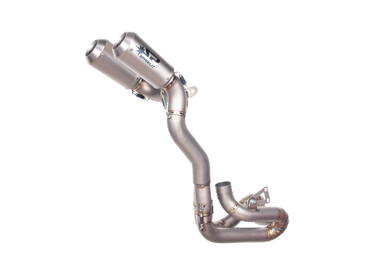 Spark Ducati Panigale V4 S/R Streetfighter "Double GP" Titanium Semi-Full Exhaust System (SingleArm Rear)