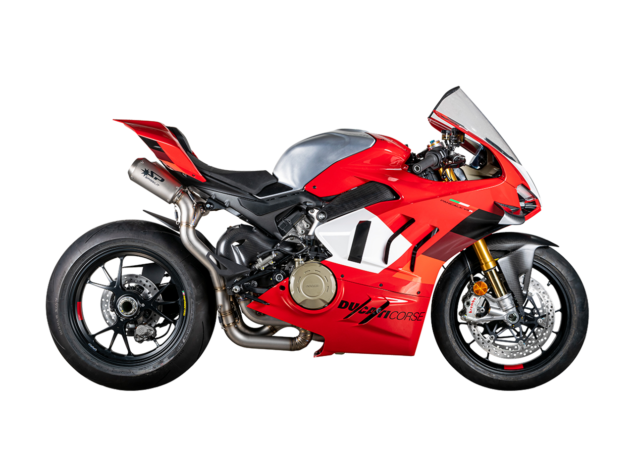 Spark Ducati Panigale V4 S/R Streetfighter "Double GP" Titanium Semi-Full Exhaust System (SingleArm Rear)