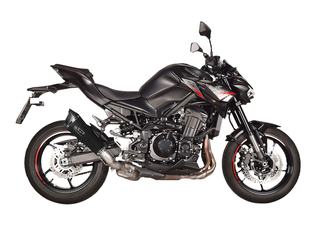 Spark Kawasaki Z900 "Konix Evo Dark" Slip-On Exhaust