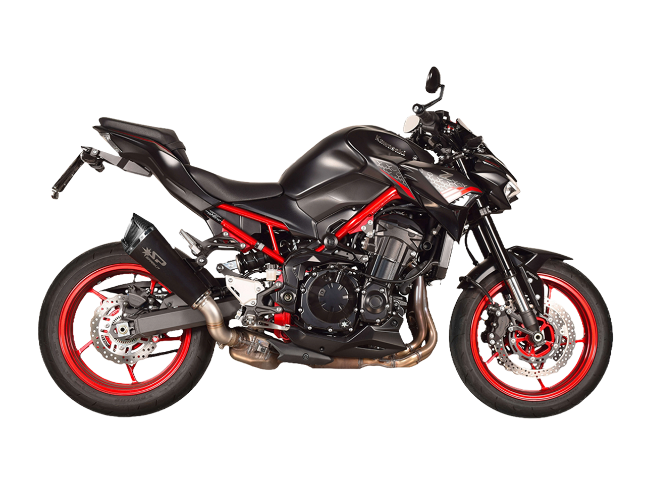 Spark Kawasaki Z900 "Konix Evo Dark" Slip-On Exhaust