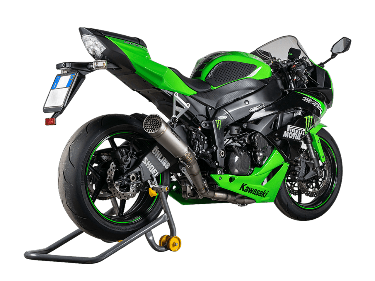 Spark Kawasaki Ninja ZX-6R "Grid-O" Titanium Full Exhaust System (WSBK Evolution) (2009+)