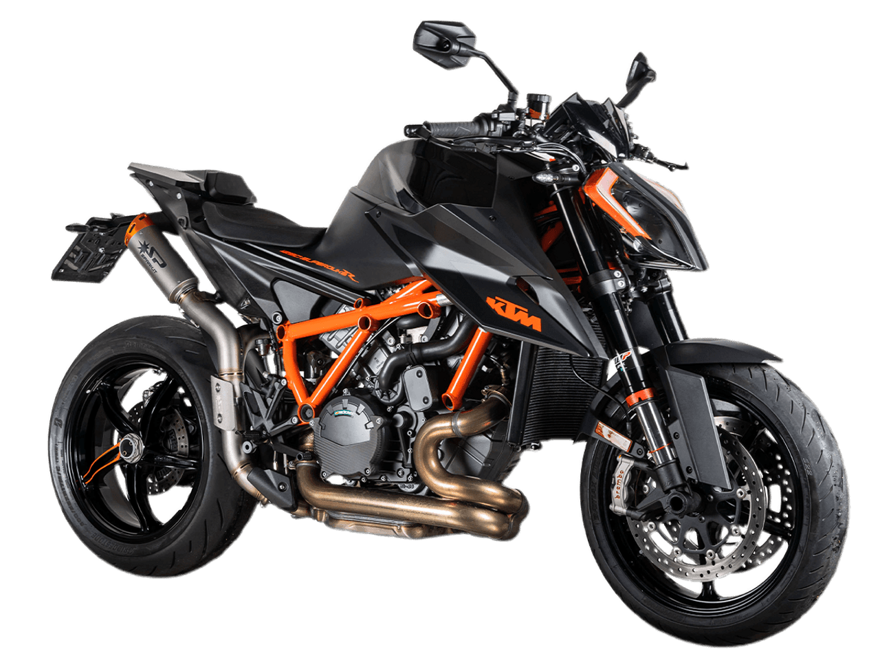 Spark KTM 1390 / 1290 Super Duke R / R Evo "Double Dyno Orange" Semi-Full Exhaust System (2020+)