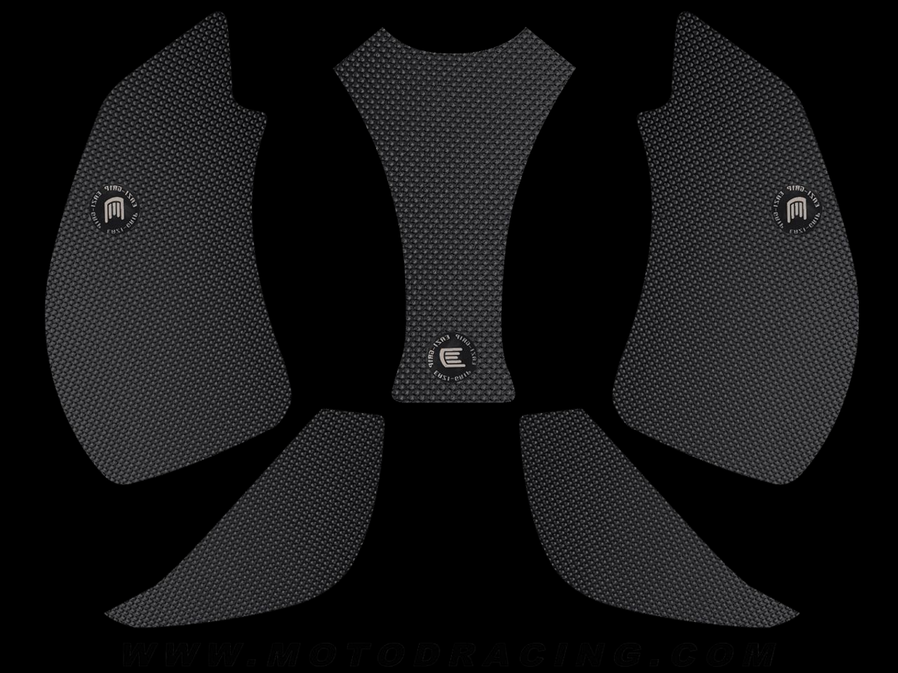 Eazi-Grip Ducati Panigale V4 S/R Tank Grips (18-21) (Micro-Grip) (Black)