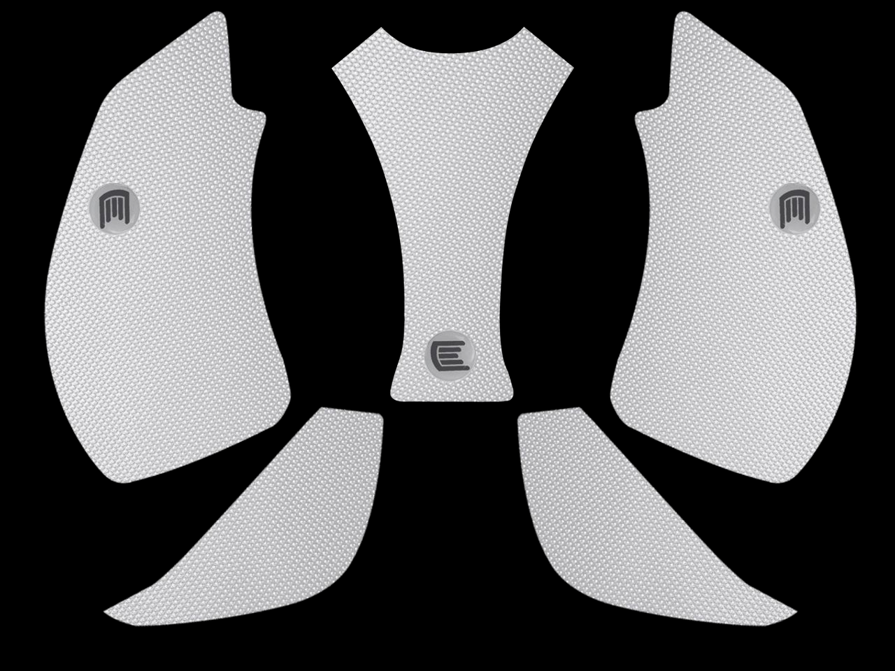 Eazi-Grip Ducati Panigale V4 S/R Tank Grips (18-21) (Micro-Grip) (Clear)