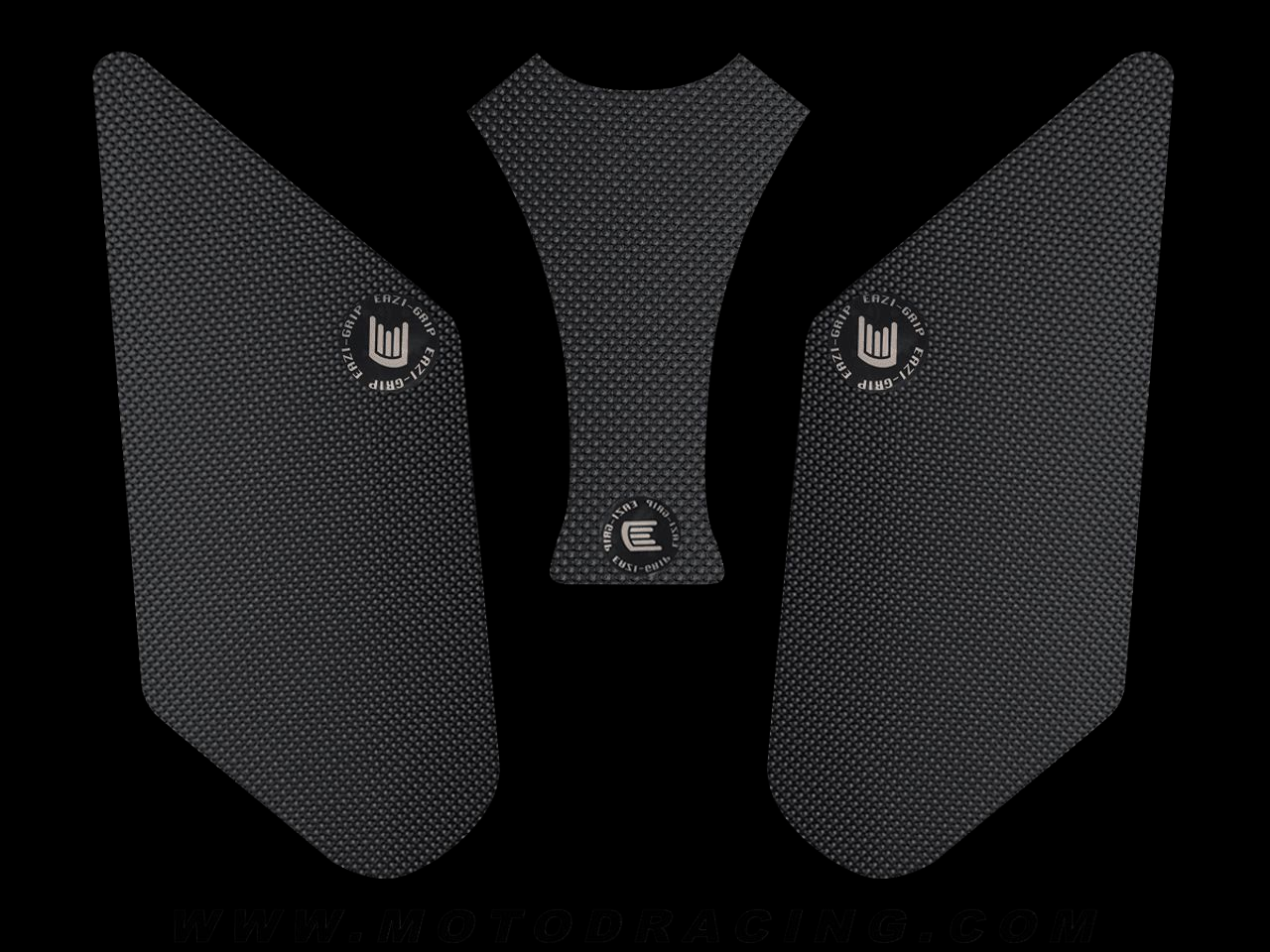 Eazi-Grip Universal Large Oval Tank Grips (All Bikes) (Micro-Grip) (Black)