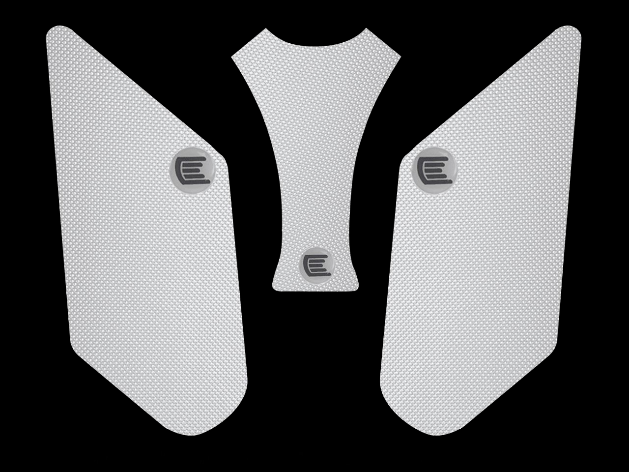 Eazi-Grip Universal Large Oval Tank Grips (All Bikes) (Micro-Grip) (Clear)