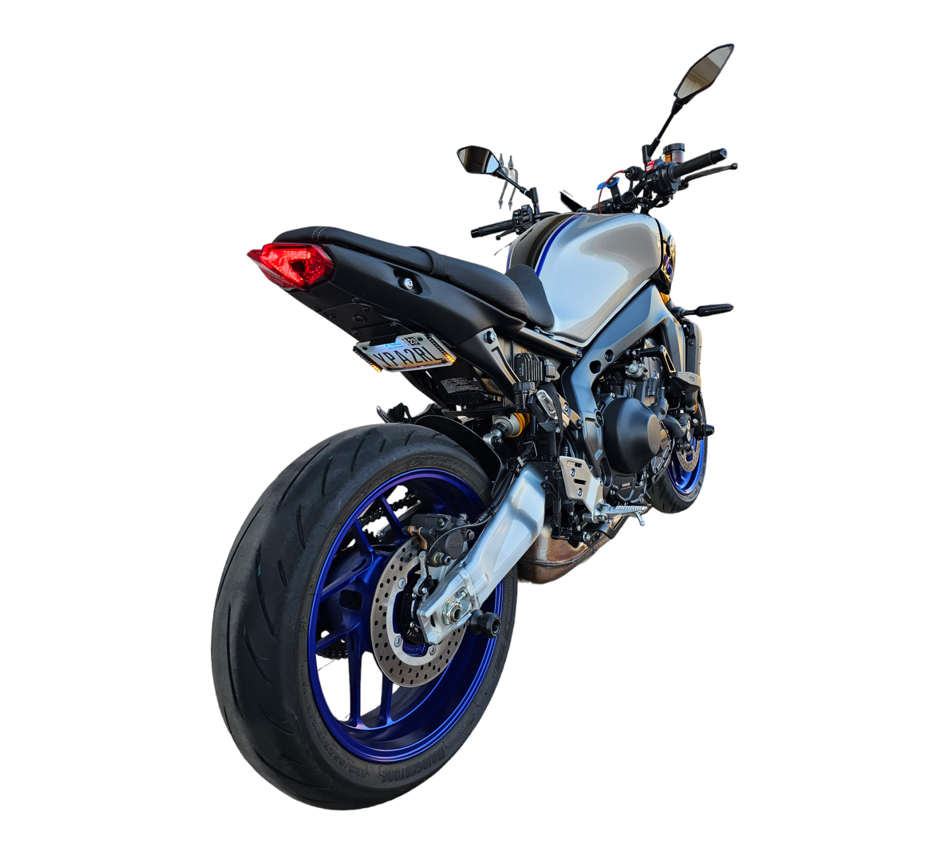 Yamaha MT09 tail tidy diagonal full view
