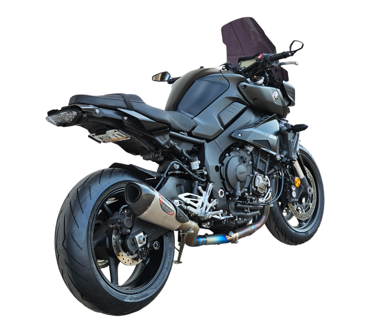 Yamaha MT10 fender eliminator full diagonal view