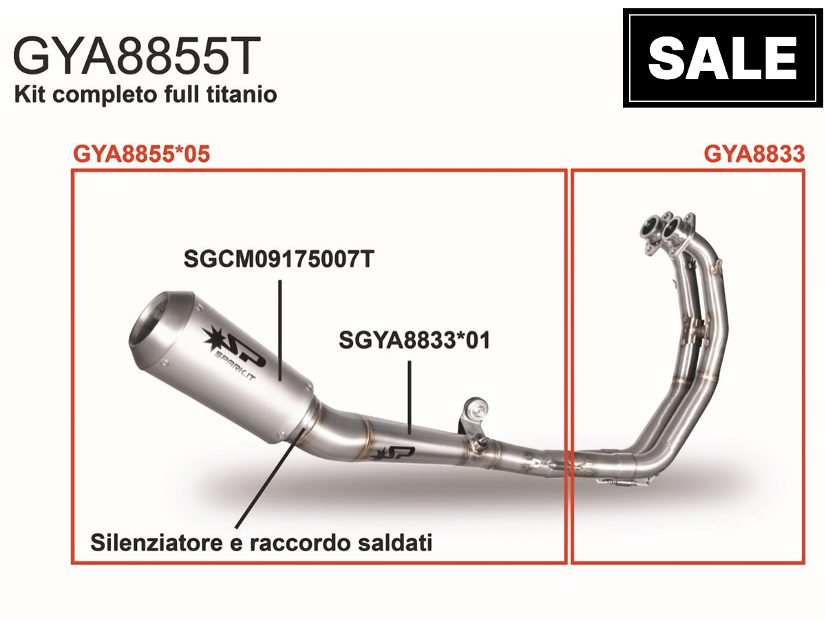 Spark Yamaha R3 "GP" Full Exhaust System (WSBK Evolution)