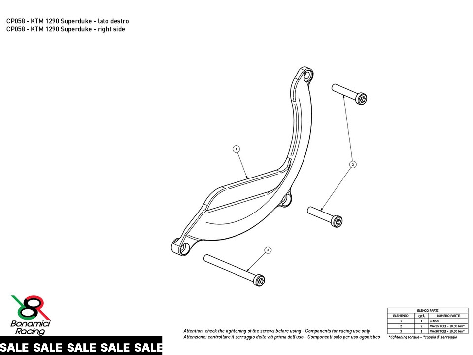 Bonamici KTM 1390 Super Duke R Case Savers