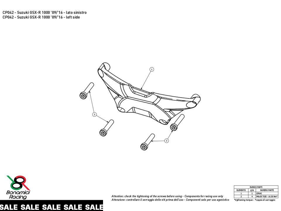 Bonamici Suzuki GSX-R 1000 Case Savers (09-16)