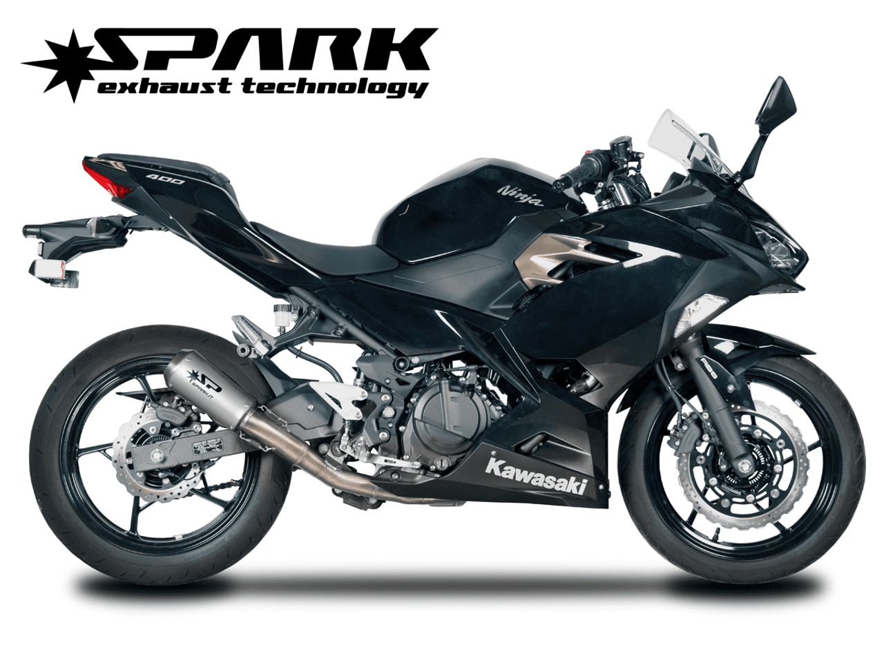 Spark Kawasaki Ninja 500 / 400 "GP" Full Exhaust System