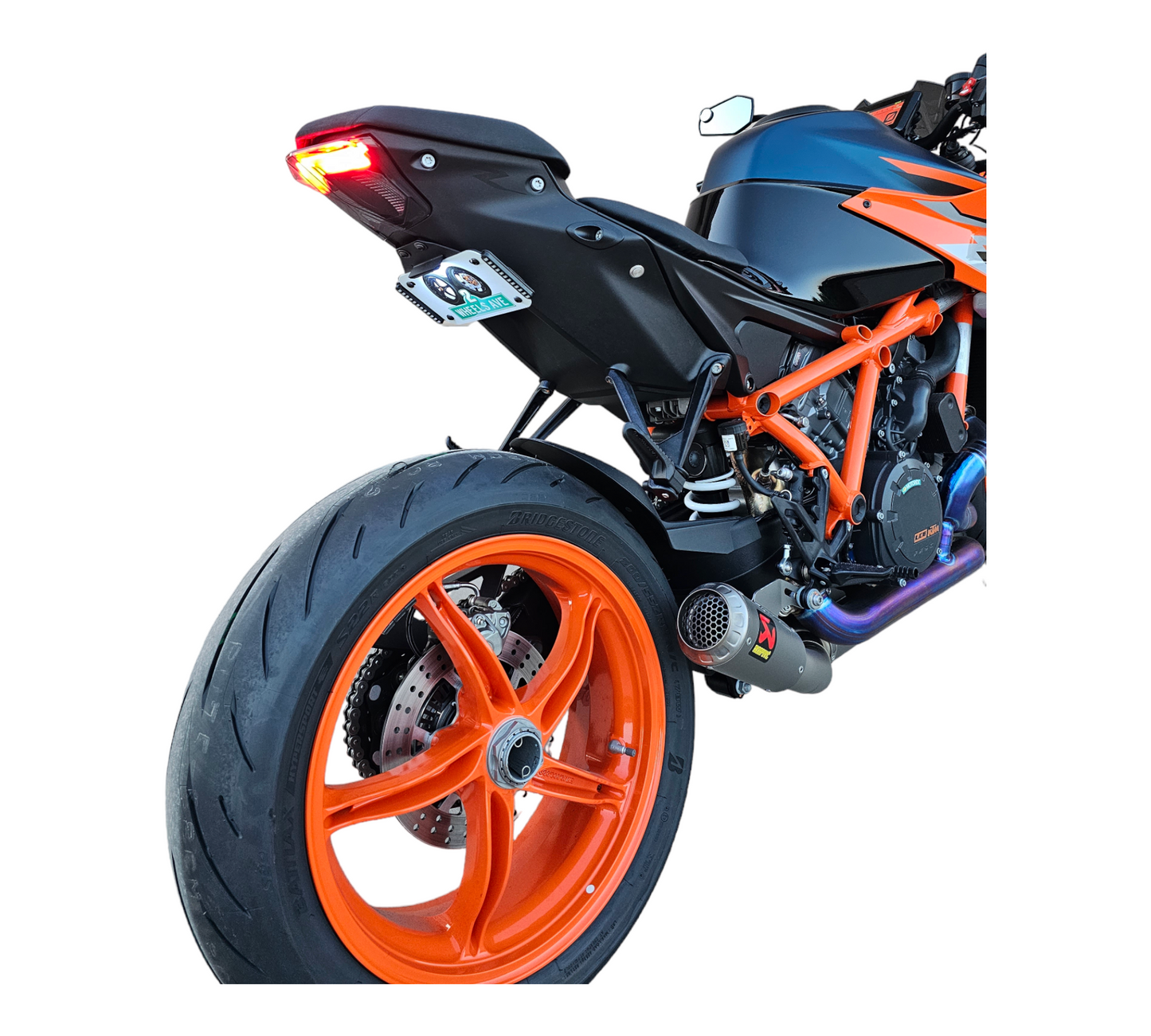 KTM 1290 tail tidy diagonal view white background