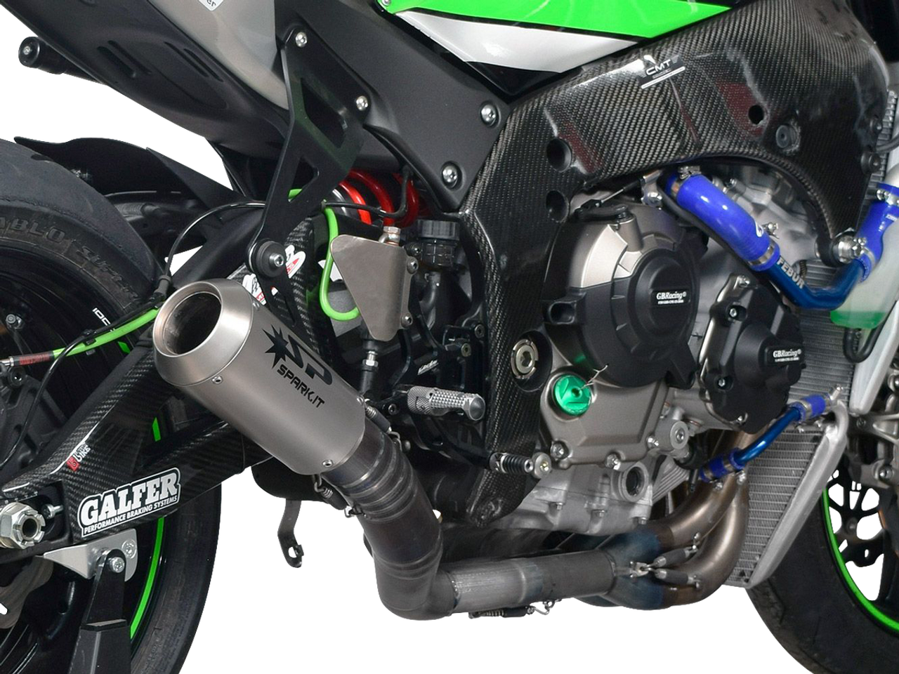 Spark Kawasaki Ninja ZX-10R "GP Titanium" Semi-Full Exhaust System (16-20)