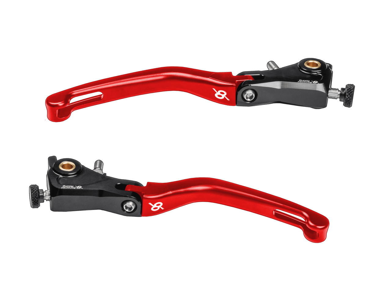 Bonamici Ducati Panigale V2 Folding Levers (Black/Red)