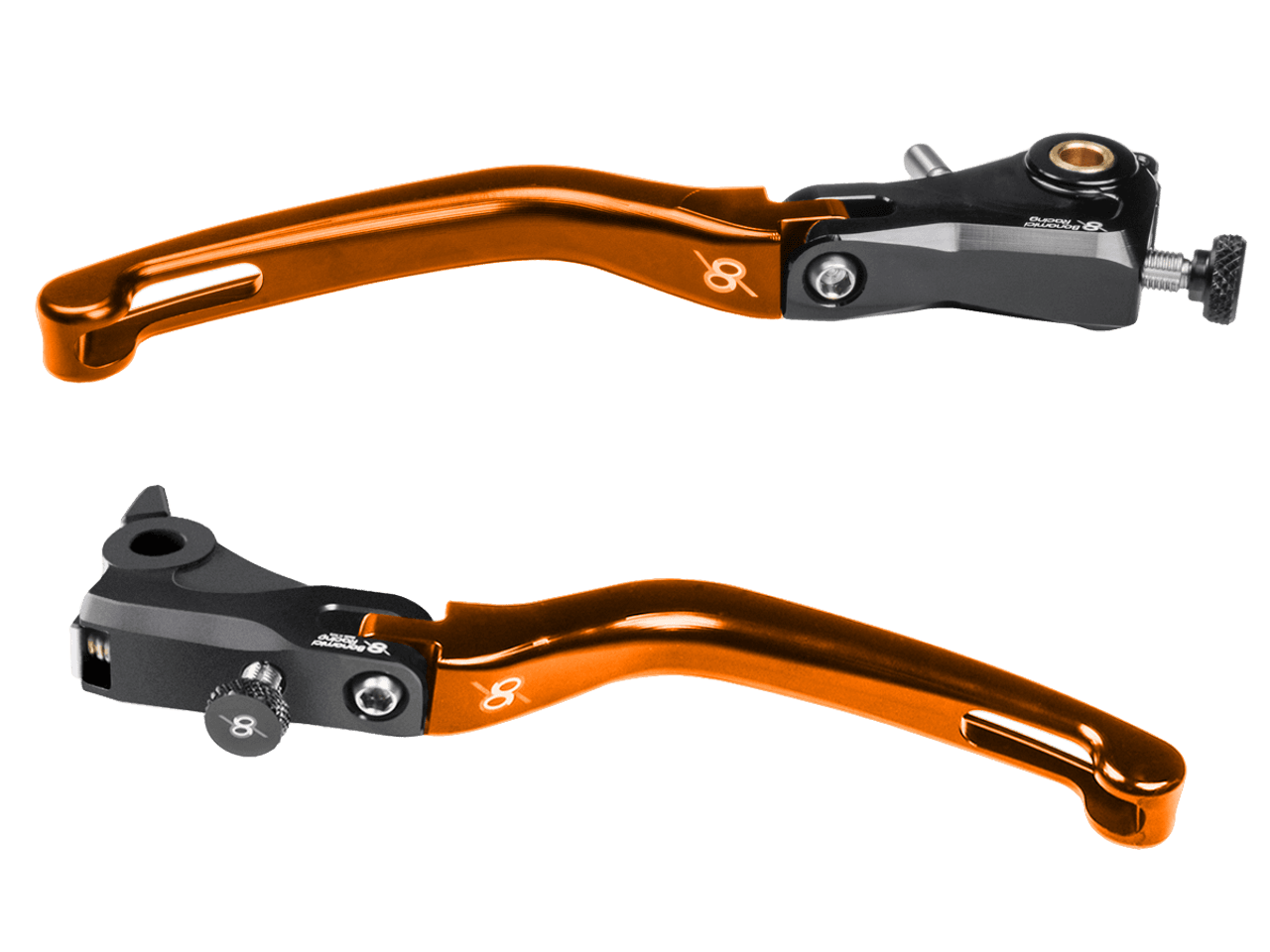 Bonamici KTM Super Duke 1290 Levers (2020+) (Black/Orange)