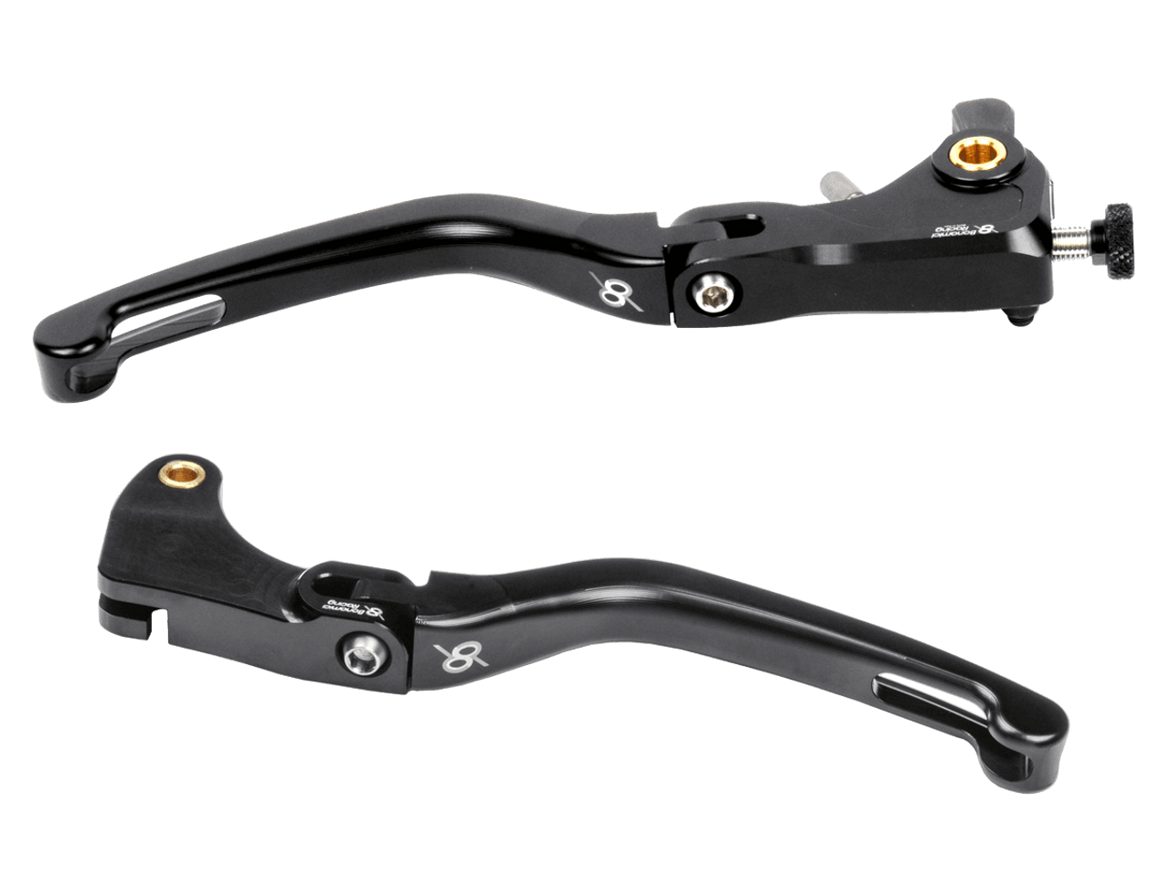 Bonamici Yamaha R7 Folding Levers (Black) (*Race Bodywork)