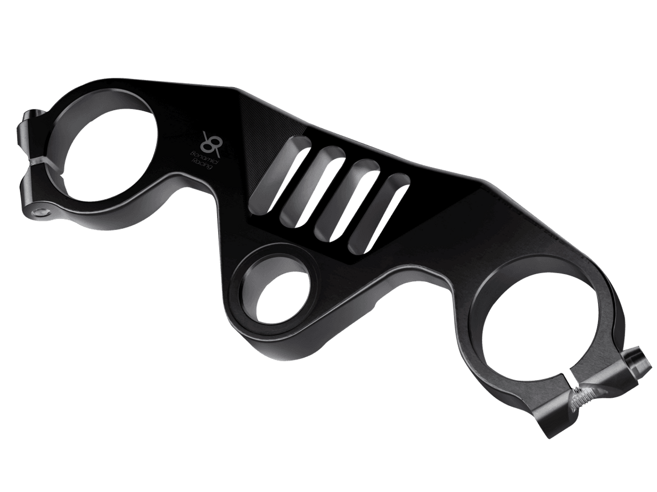 Bonamici Triple Tree Clamp Aprilia RSV4 (Black) (Race) (09-14 / 2019+)