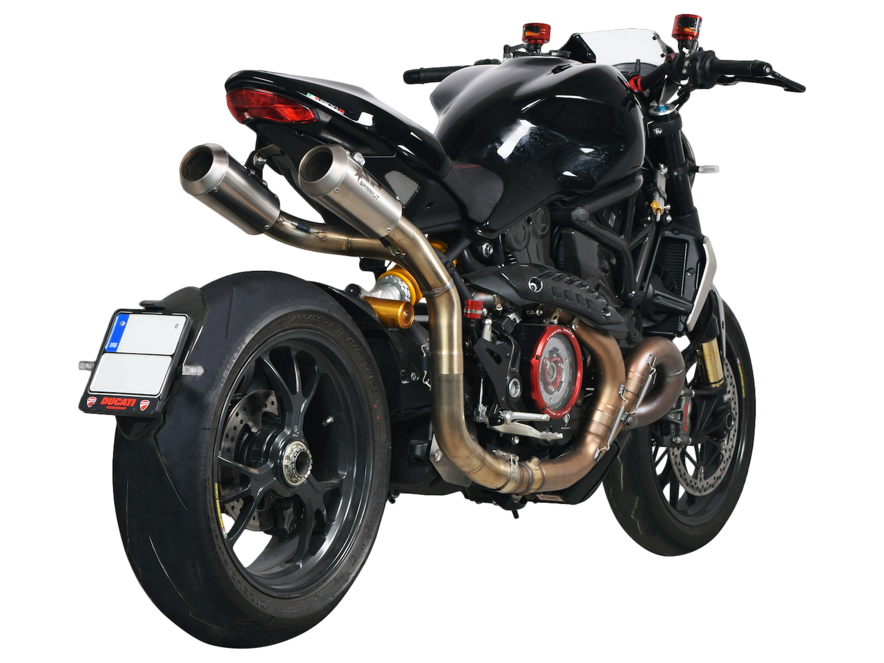 Spark Ducati Monster 1200 S/R High "Double-GP Titanium" Semi-Full Exhaust System (2016+)