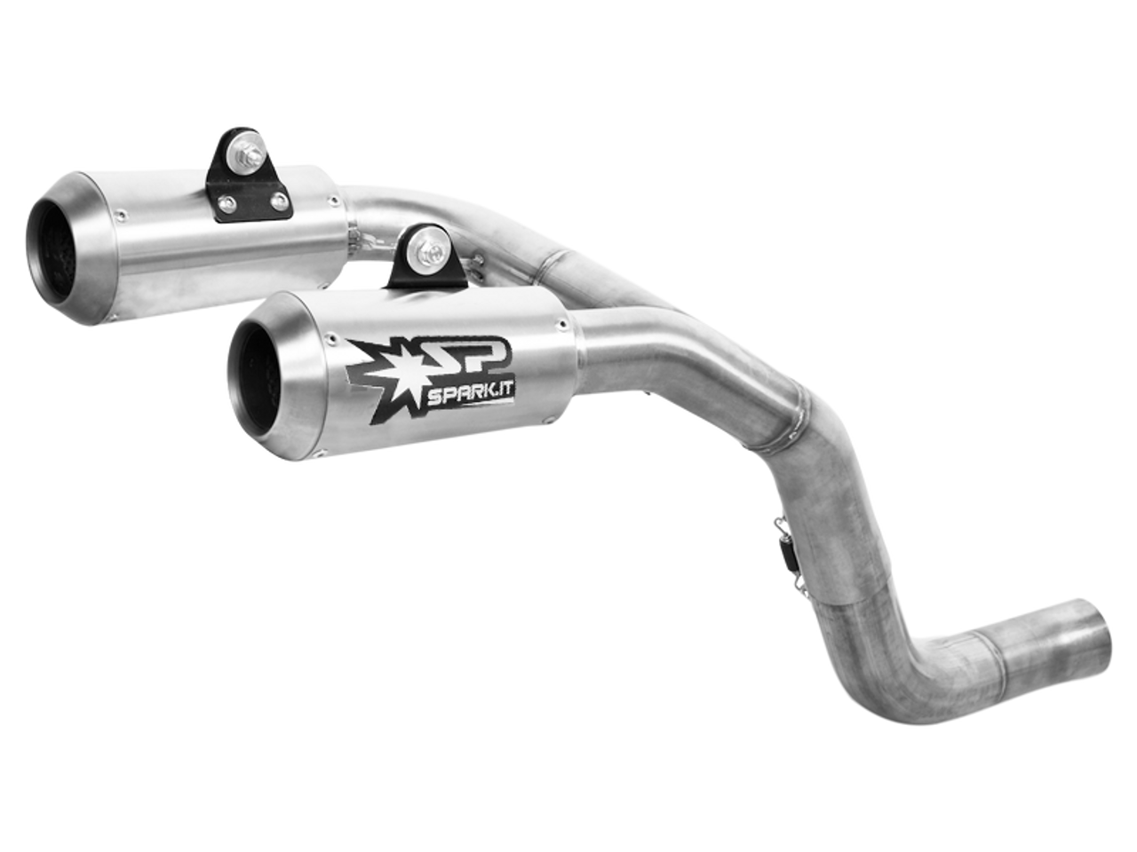 Spark Ducati Monster 1200 S/R High "Double-GP Titanium" Semi-Full Exhaust System (2016+)