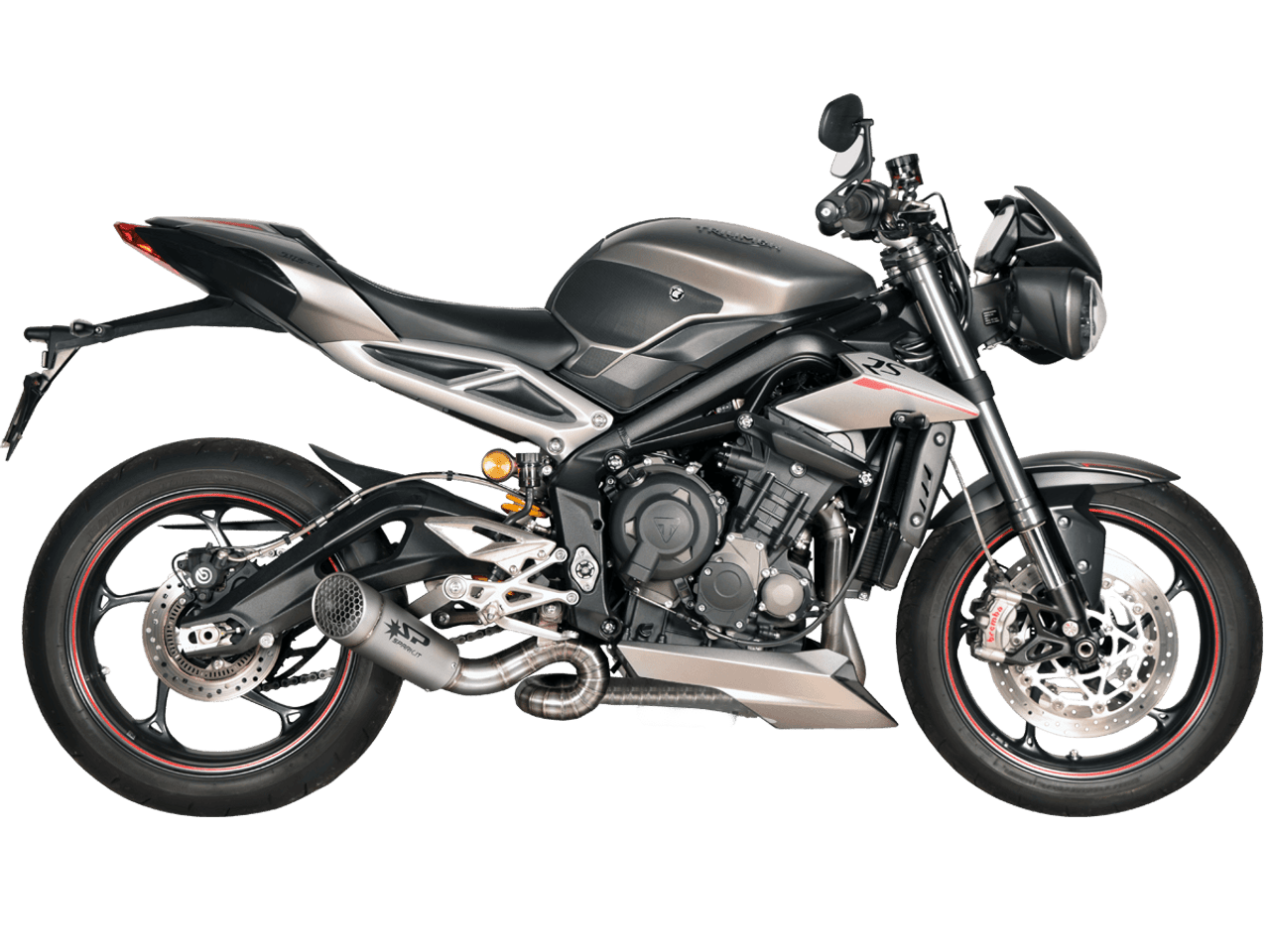 Spark Triumph Street Triple 765 R/RS Moto2 "Grid-O" Full Exhaust System (2018+)
