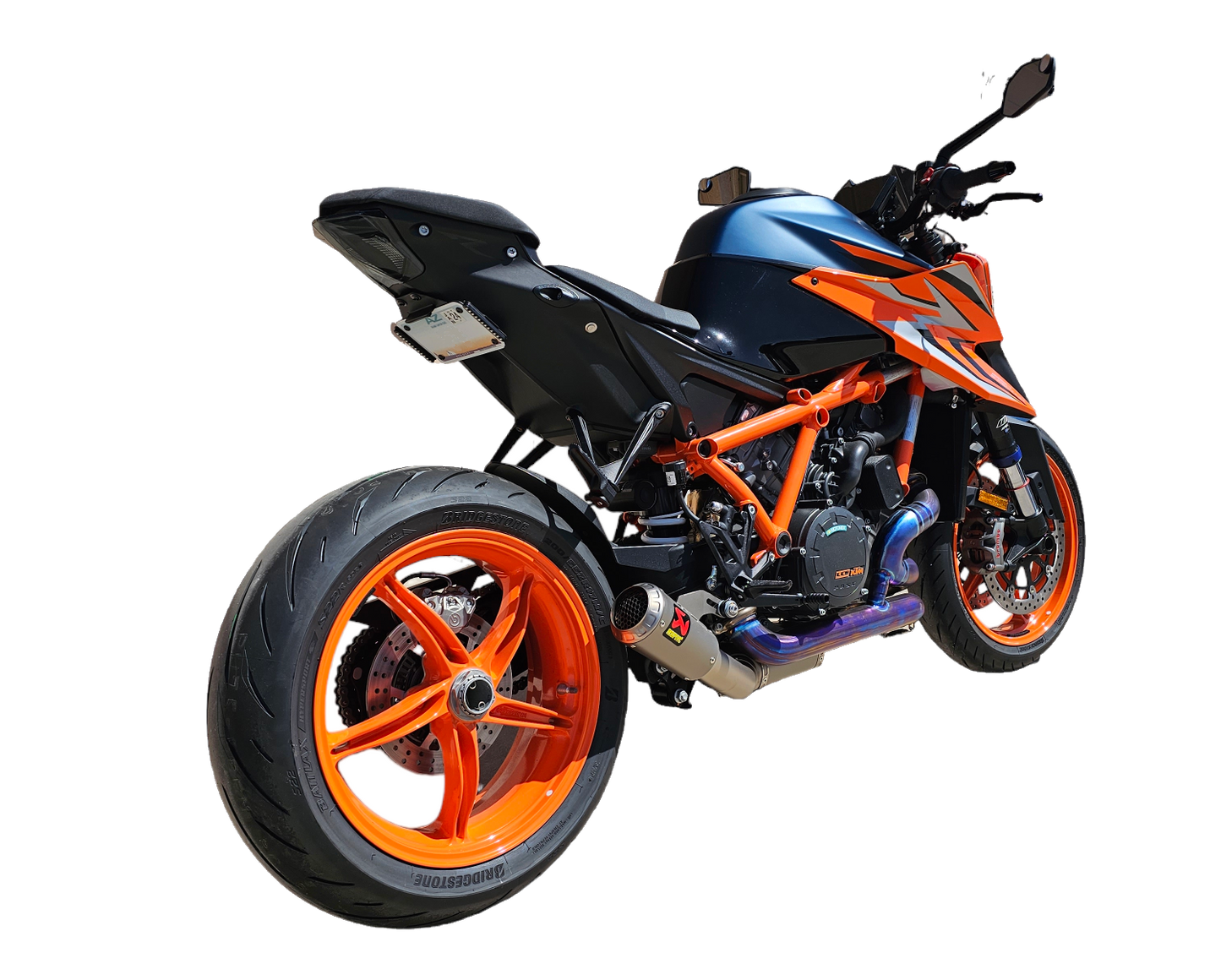 KTM 1290R fender eliminator diagonal full view