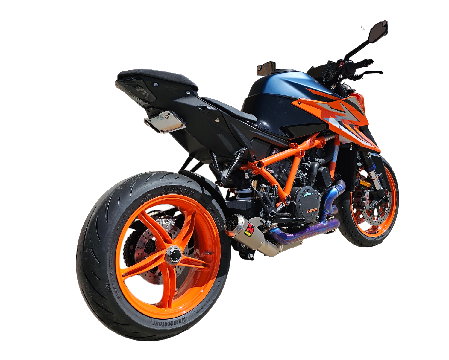 KTM 1290R fender eliminator diagonal full view
