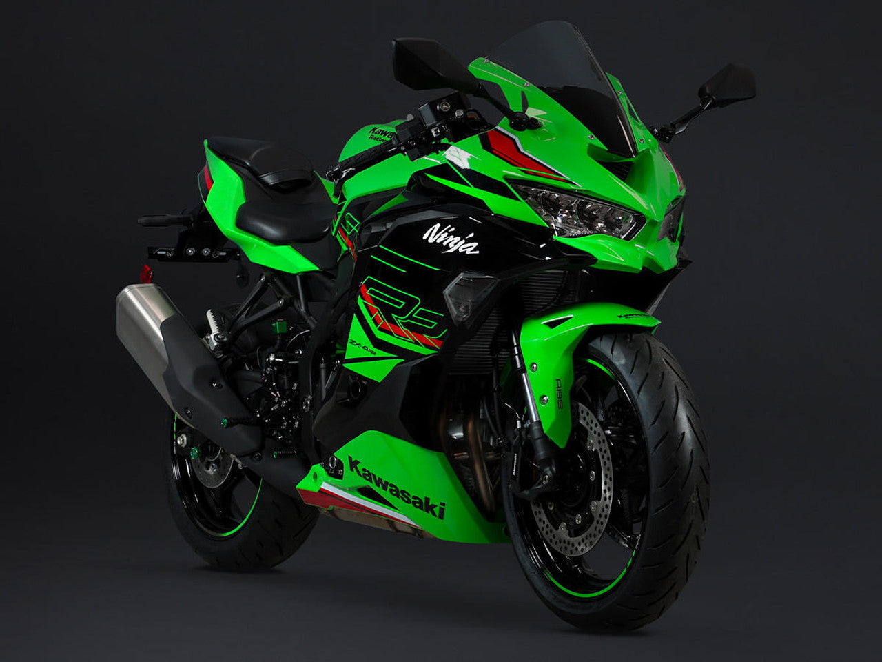 Bonamici Kawasaki Ninja ZX-4R/RR Folding Levers (Black/Green)