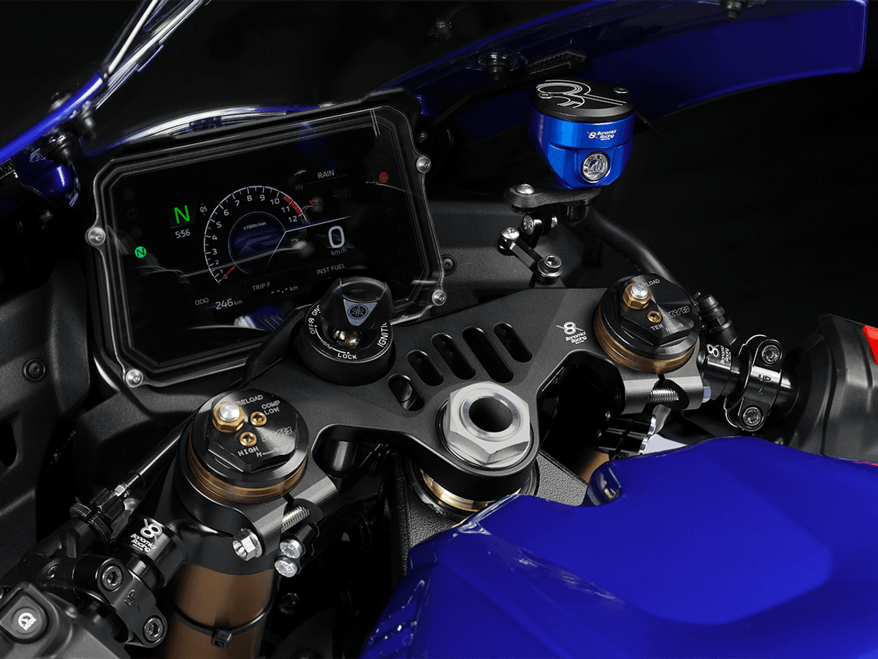 Bonamici Triple Tree Clamp Yamaha R9 (Black) (Street)