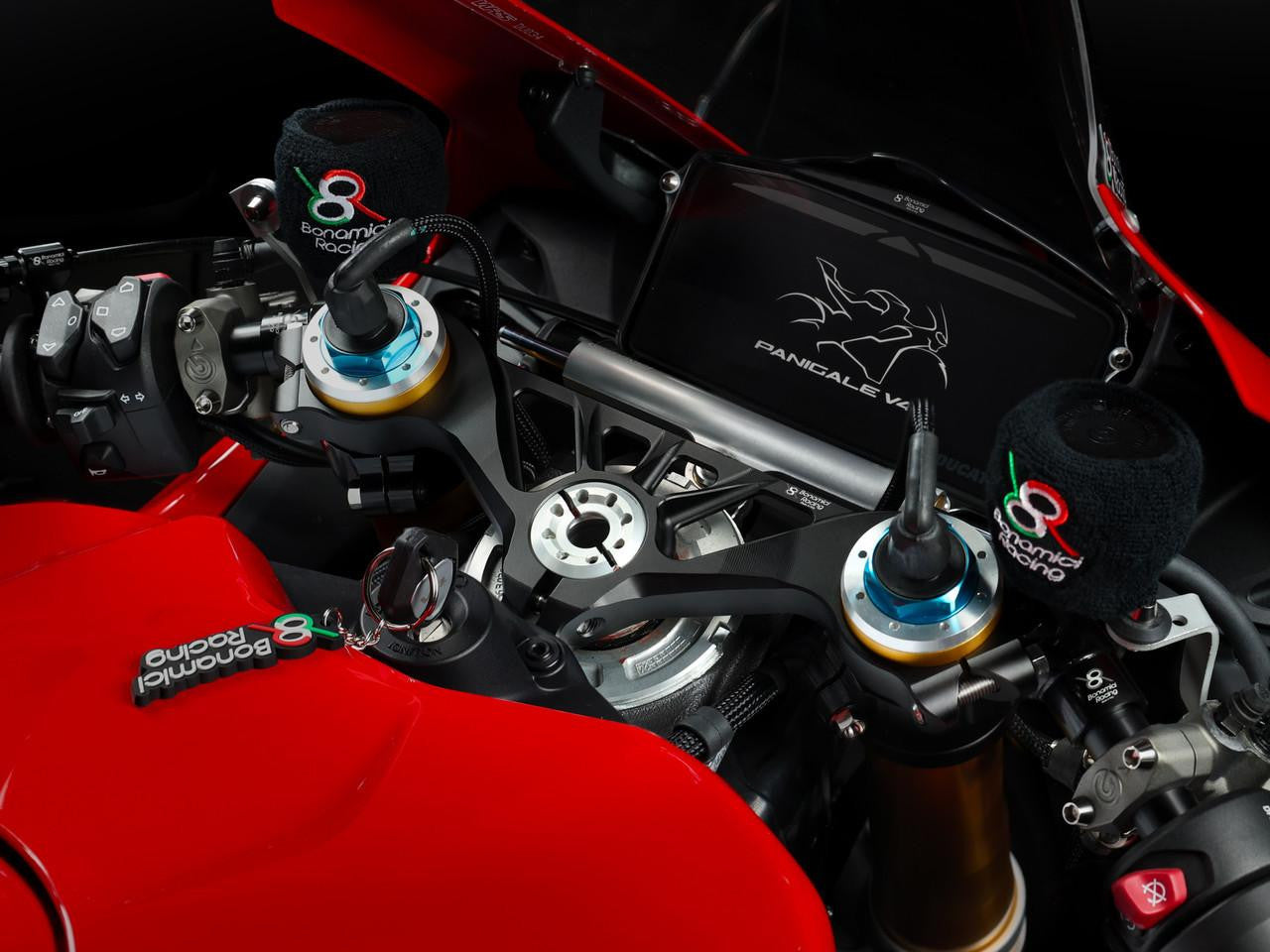 Bonamici Triple Tree Clamp Ducati Panigale V4 S/R (Black) (2025+)