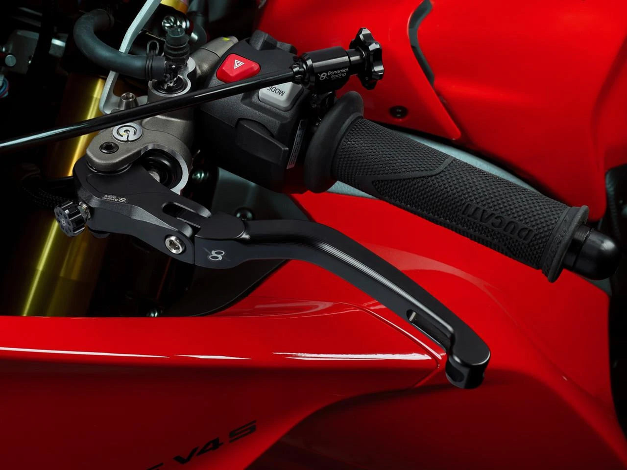 Bonamici Ducati Panigale V4 /S Brake & Clutch Levers (2025+) (Black)