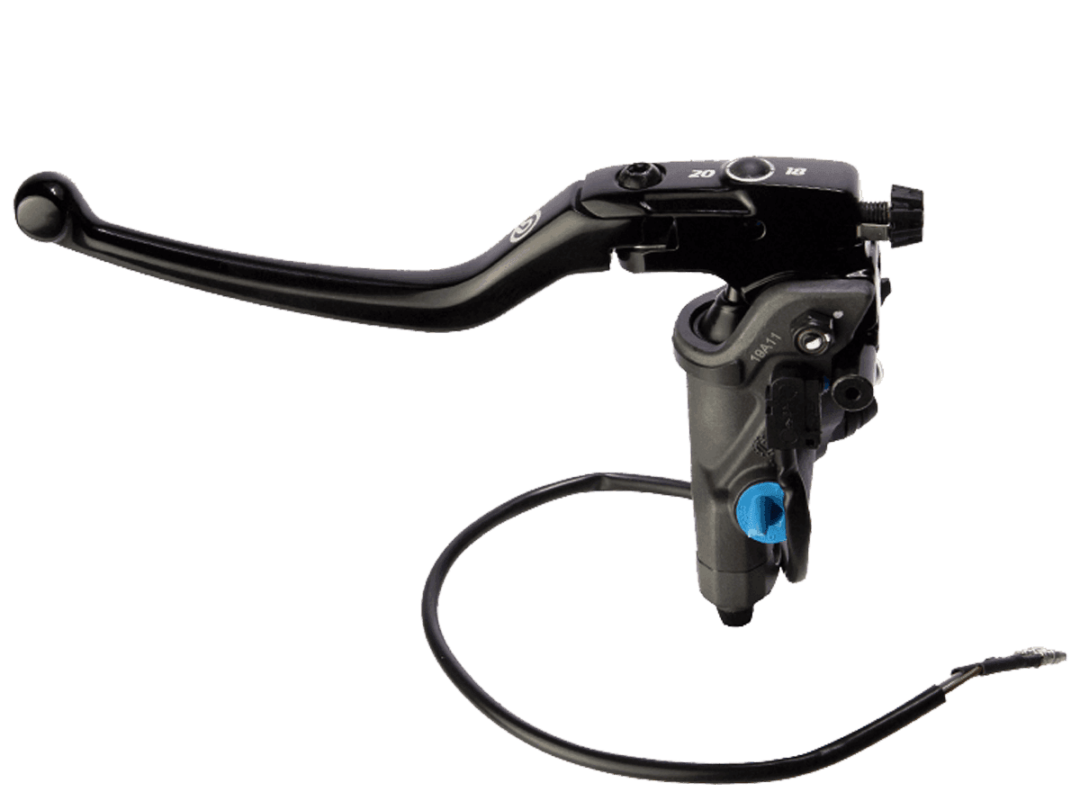 Brembo 17 RCS Corsa Corta Brake Master Cylinder w/ Folding Lever (for 7/8" Bar)