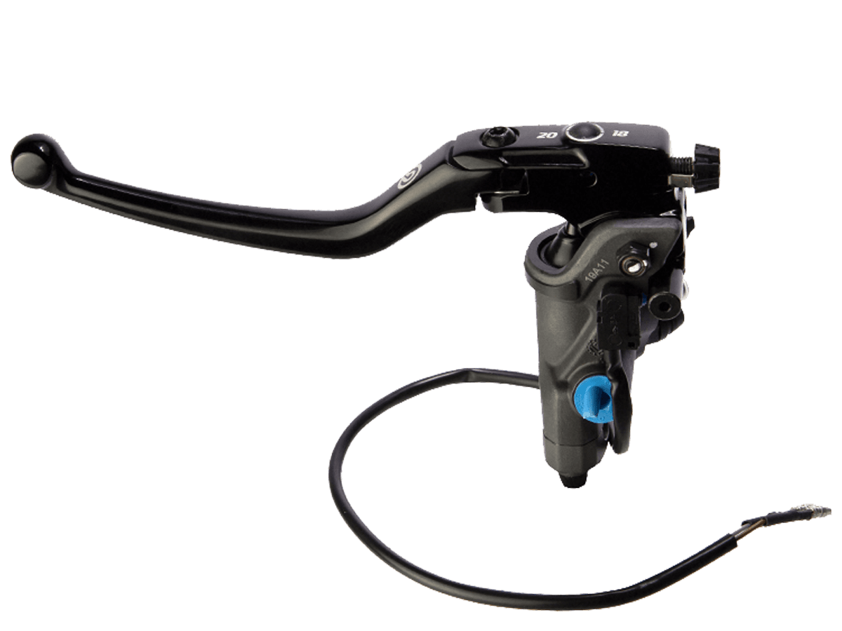 Brembo 19 RCS Corsa Corta Brake Master Cylinder w/ Folding Lever (for 7/8" Bar)