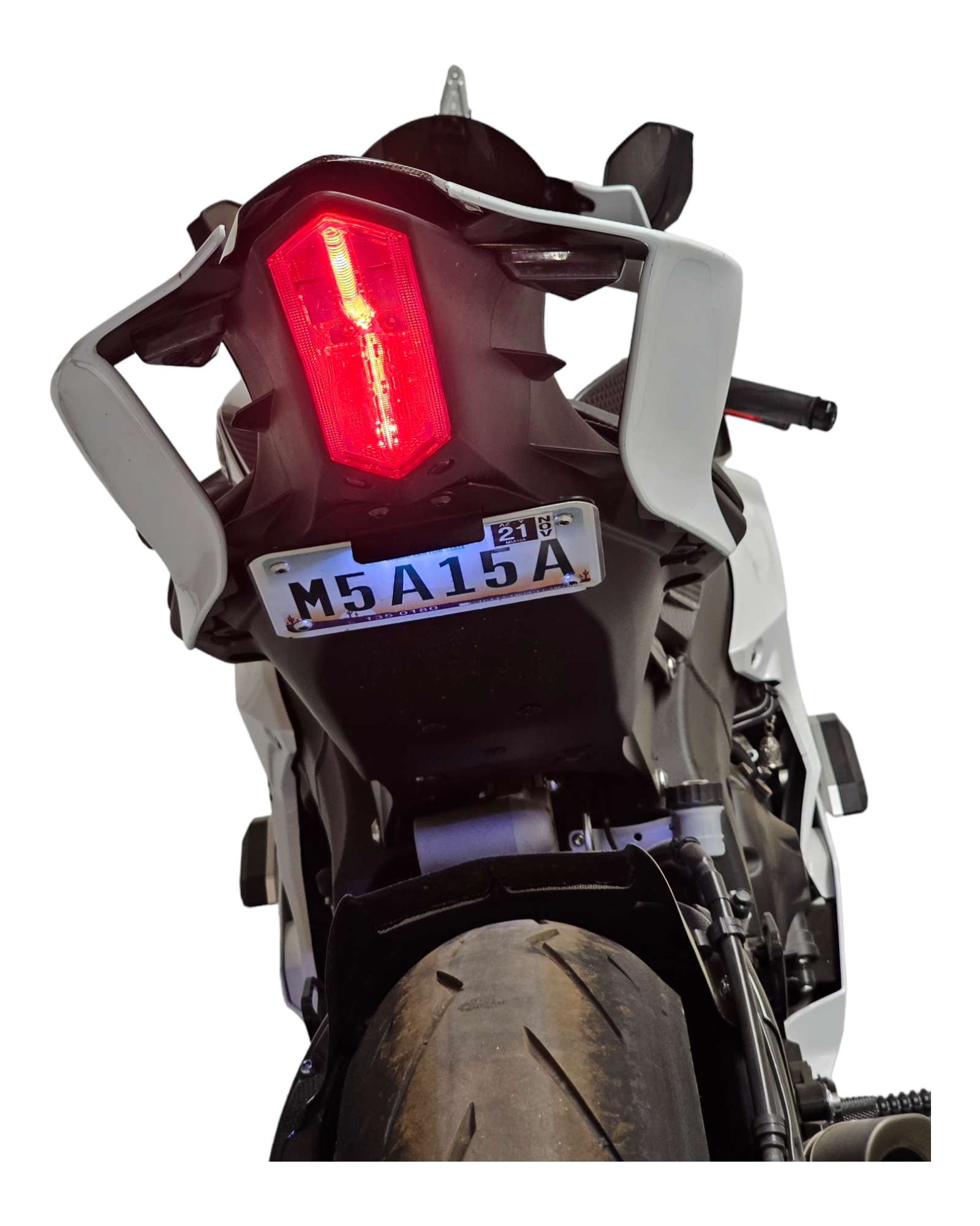 Yamaha R6 tail tidy rear view