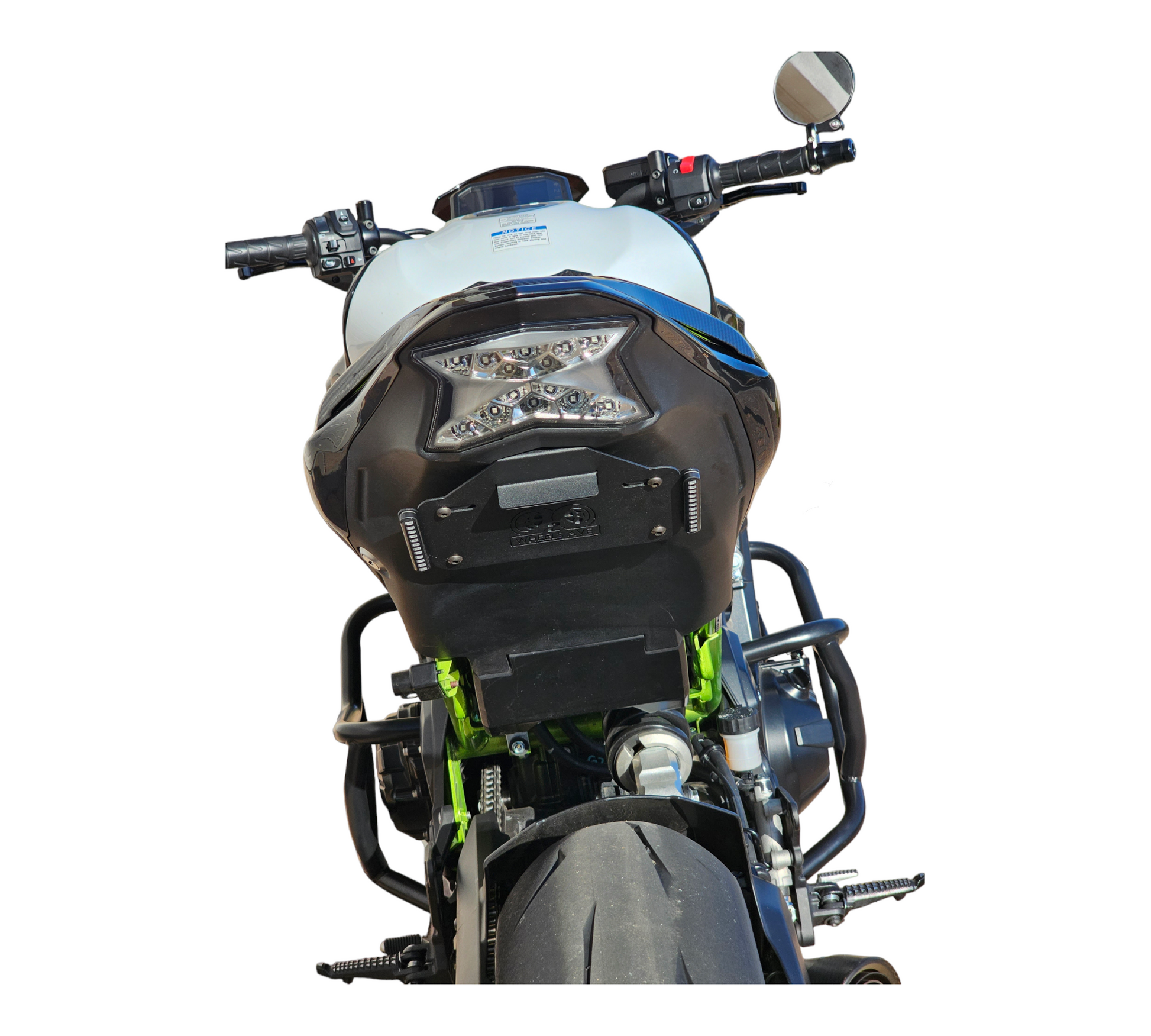 Kawasaki Z900 fender eliminator rear view