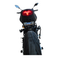 Yamaha MT09 fender eliminator rear view white background