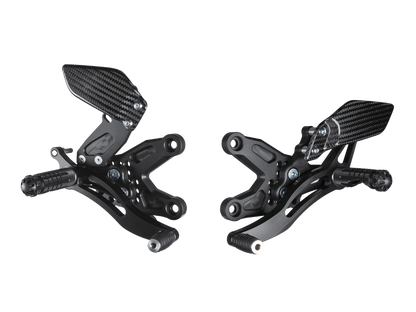 Bonamici Rearsets for BMW S1000RR (08-14) w/ Carbon Fiber Heel Plates